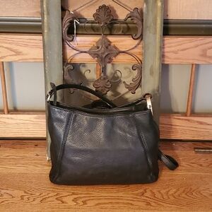 MICHAEL Michael Kors Black Pebbled Leather Hobo Bag